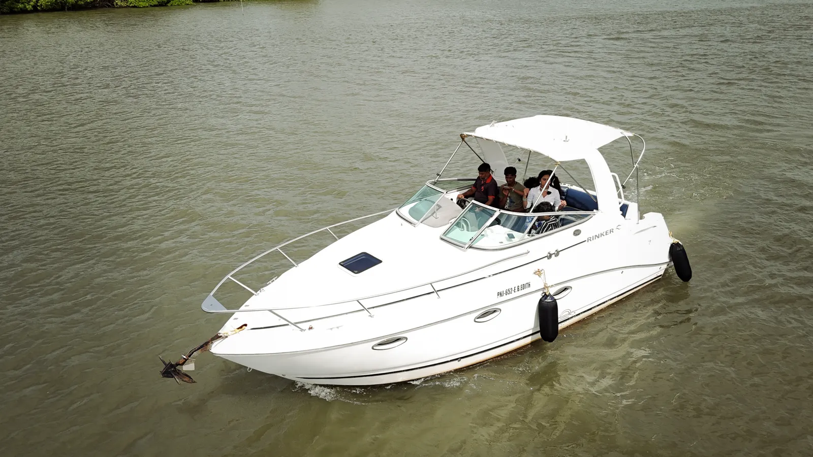 Yacht Goa sailing on the waters