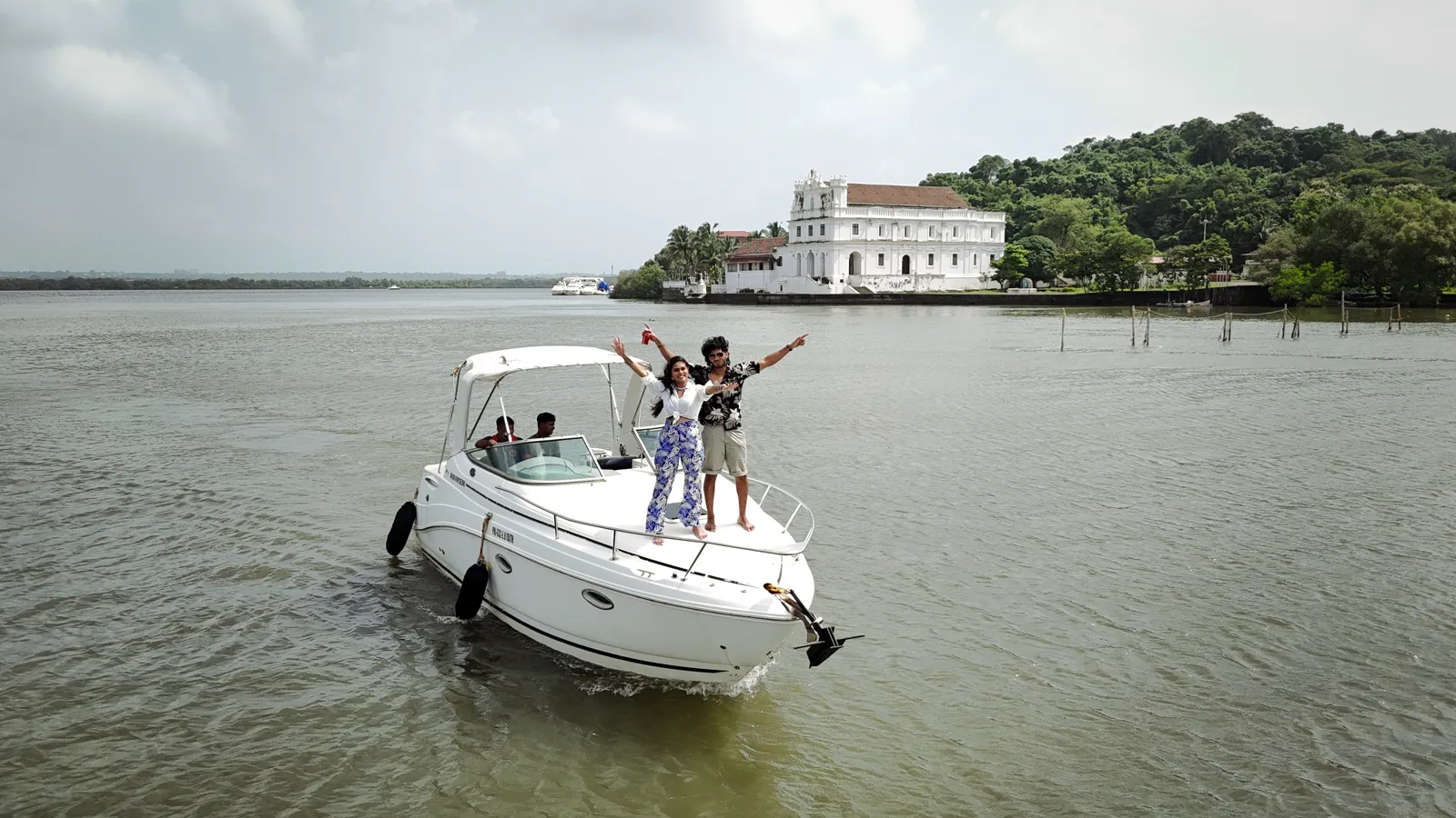 Yacht Goa with guests on board
